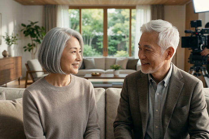 シニアタレントのエキストラ・CM・プロモーション映像撮影