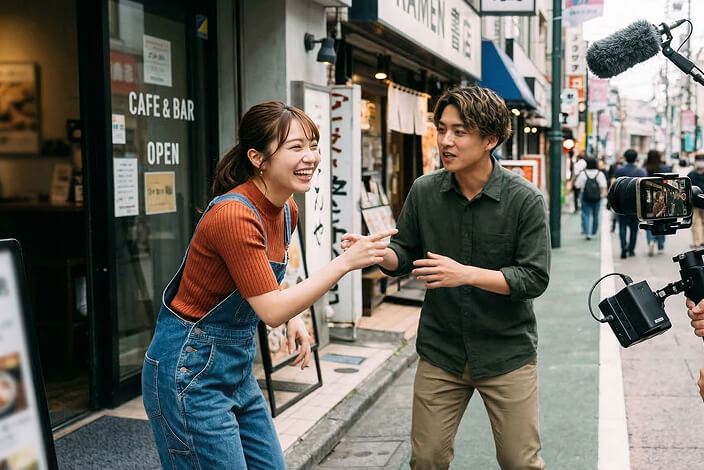 TikTok・Instagramリール向けSNSショートドラマの出演者撮影